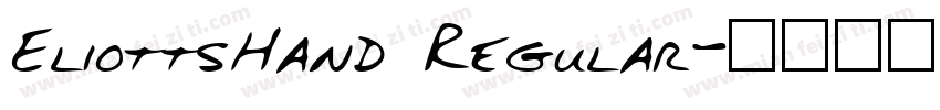 EliottsHand Regular字体转换